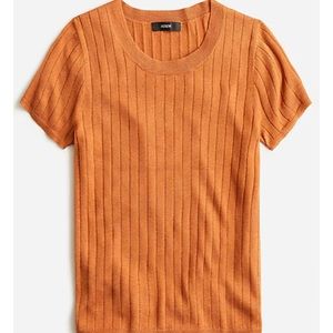Jcrew Silk-blend cropped T-shirt